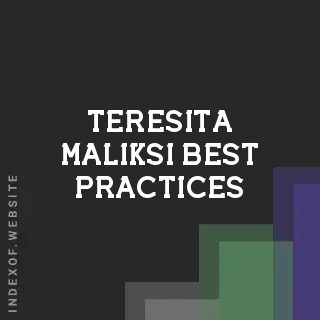 Teresita Maliksi Best Practices | Indexof