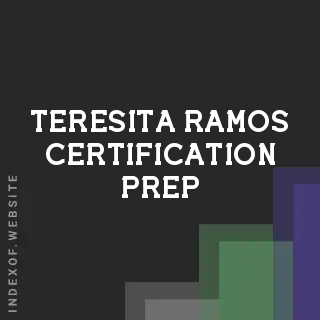 Teresita Ramos Certification Prep | Indexof