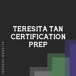 Teresita Tan Certification Prep | Indexof