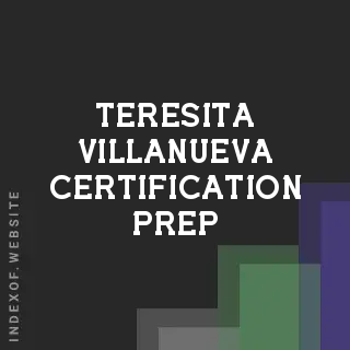 Teresita Villanueva Certification Prep | Indexof