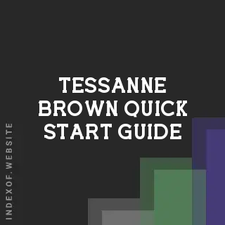 Tessanne Brown Quick Start Guide | Indexof