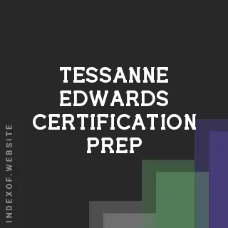 Tessanne Edwards Certification Prep | Indexof