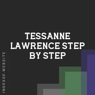Tessanne Lawrence Step-by-Step | Indexof