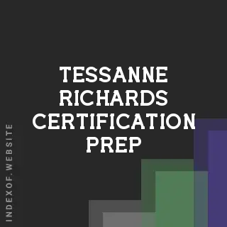 Tessanne Richards Certification Prep | Indexof