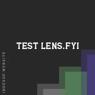 test-lens.fyi by Satria Pratama site -  Indexof