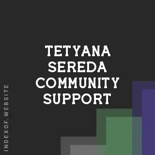 Tetyana Sereda Community Support | Indexof