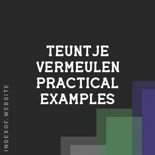 Teuntje Vermeulen Practical Examples | Indexof