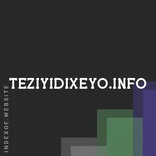 teziyidixeyo.info by Amal Eisa site -  Indexof