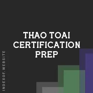Thao Toai Certification Prep | Indexof