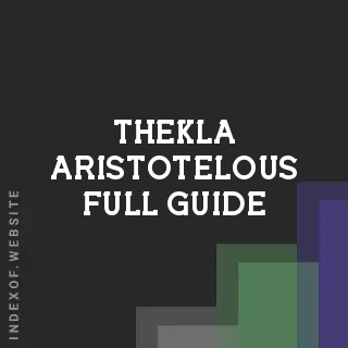 Thekla Aristotelous Full Guide | Indexof