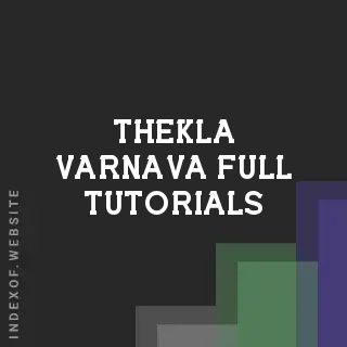 Thekla Varnava Full Tutorials | Indexof