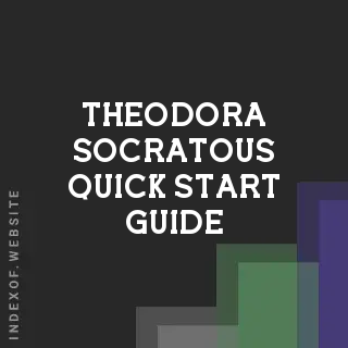 Theodora Socratous Quick Start Guide | Indexof