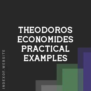 Theodoros Economides Practical Examples | Indexof