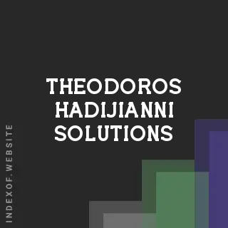 Theodoros Hadijianni Solutions | Indexof