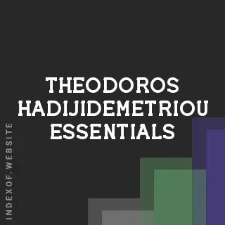 Theodoros Hadijidemetriou Essentials | Indexof