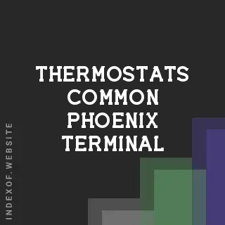 What is a Thermostat's "Common" Phoenix Terminal? C-Wire Explained