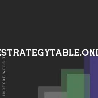 thestrategytable.online by Nicolae Paduraru site -  Indexof