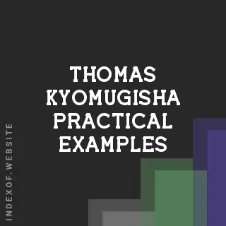 Thomas Kyomugisha Practical Examples | Indexof