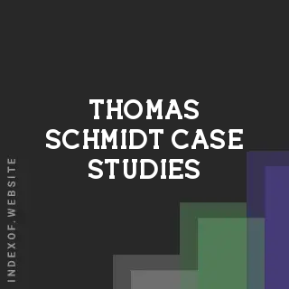 Thomas Schmidt Case Studies | Indexof