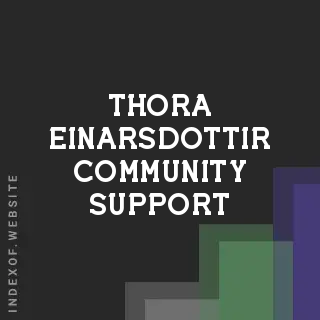 Thora Einarsdottir Community Support | Indexof