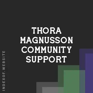 Thora Magnusson Community Support | Indexof