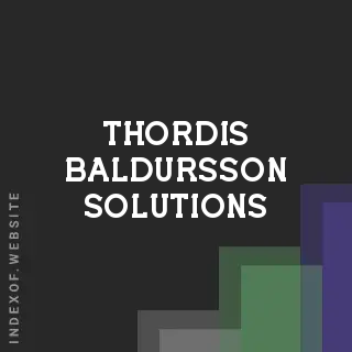Thordis Baldursson Solutions | Indexof