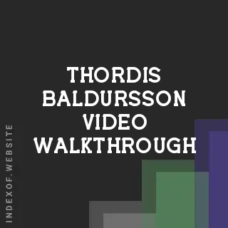 Thordis Baldursson Video Walkthrough | Indexof