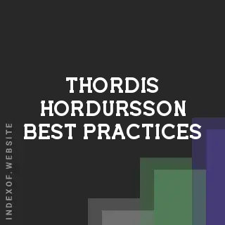 Thordis Hordursson Best Practices | Indexof