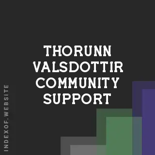 Thorunn Valsdottir Community Support | Indexof