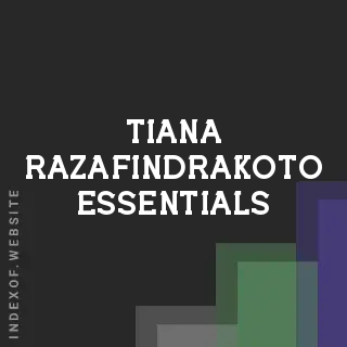 Tiana Razafindrakoto Essentials | Indexof