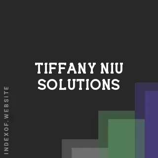 Tiffany Niu Solutions | Indexof