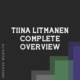 Tiina Litmanen Complete Overview | Indexof