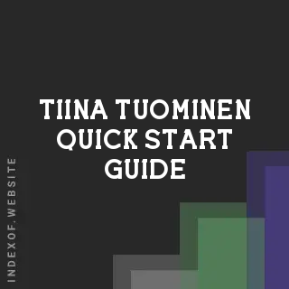 Tiina Tuominen Quick Start Guide | Indexof