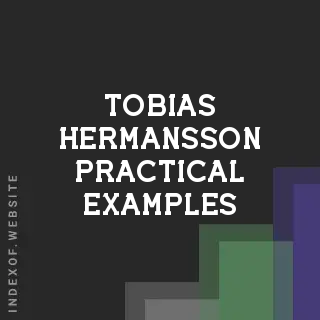 Tobias Hermansson Practical Examples | Indexof