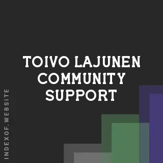 Toivo Lajunen Community Support | Indexof