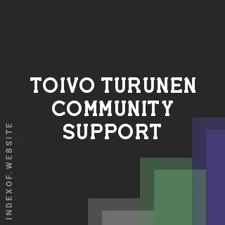Toivo Turunen Community Support | Indexof