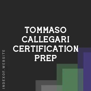 Tommaso Callegari Certification Prep | Indexof