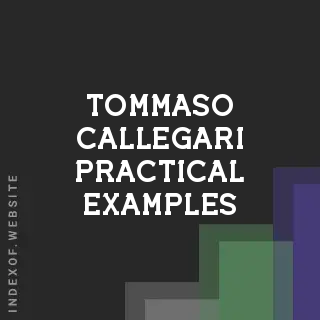 Tommaso Callegari Practical Examples | Indexof
