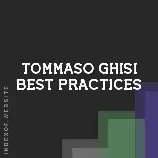 Tommaso Ghisi Best Practices | Indexof