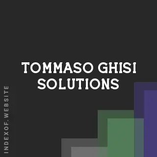 Tommaso Ghisi Solutions | Indexof