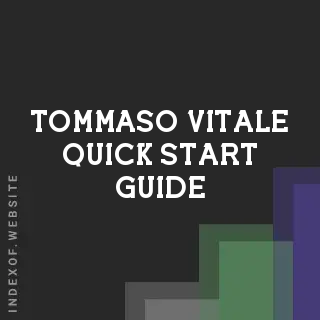 Tommaso Vitale Quick Start Guide | Indexof