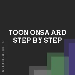 Toon Onsa-ard Step-by-Step | Indexof