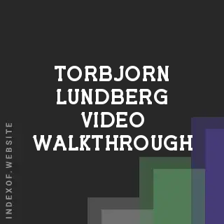 Torbjorn Lundberg Video Walkthrough | Indexof