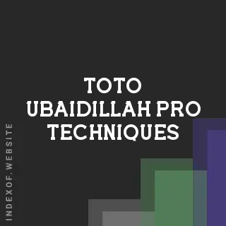 Toto Ubaidillah Pro Techniques | Indexof