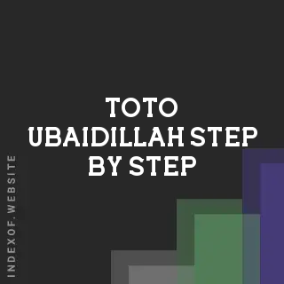 Toto Ubaidillah Step-by-Step | Indexof