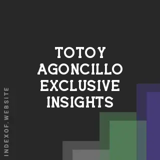 Totoy Agoncillo Exclusive Insights | Indexof