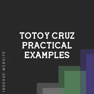 Totoy Cruz Practical Examples | Indexof