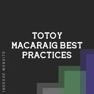 Totoy Macaraig Best Practices | Indexof