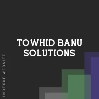 Towhid Banu Solutions | Indexof