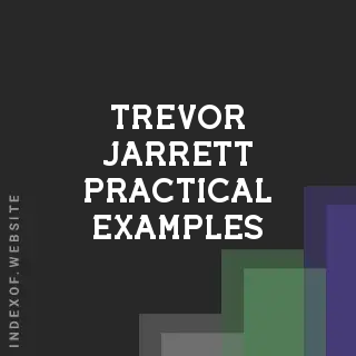 Trevor Jarrett Practical Examples | Indexof